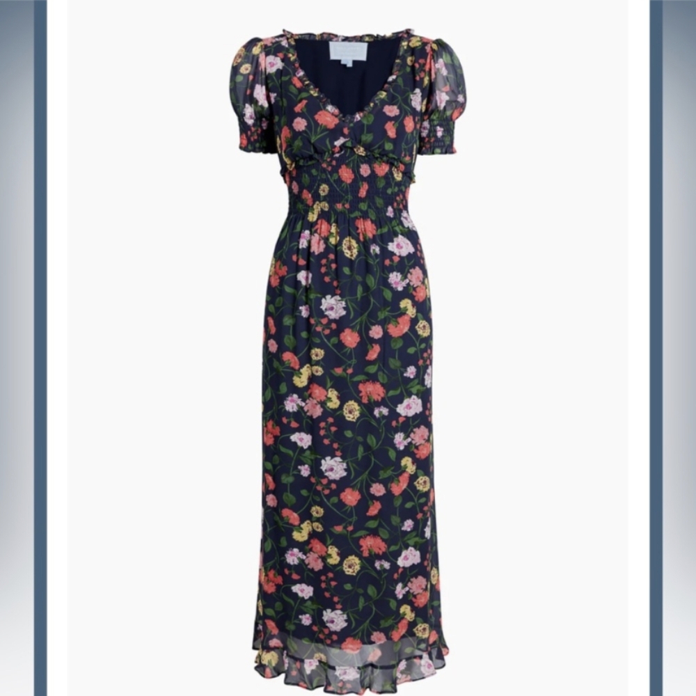 *RARE* Hill House Home Georgia Nap Dress in Peony Bouquet XL